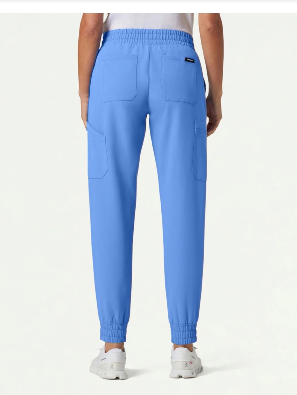 Jaanuu Slim Knit Scrub Top and Joggers Set - Picture 5 of 16